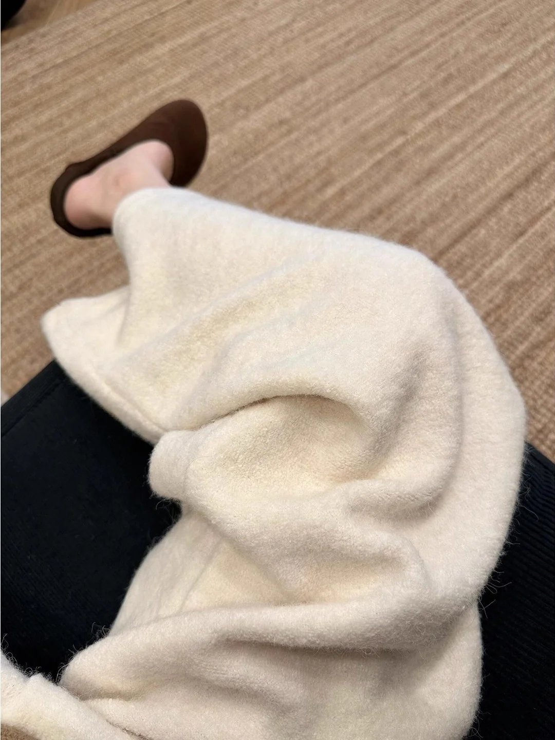 

Женские брюки с широкими штанинами на флисовой подкладке, весенне-осенние, свободные, прямые, повседневные, удобные, с высокой талией