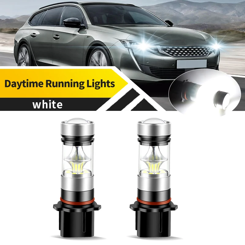 

2 шт. P13W светодиодные дневные ходовые огни для Peugeot 508 W SW 2011-2018 автомобильные фары 6000K белые Plug & Play Canbus без ошибок лампы DRL
