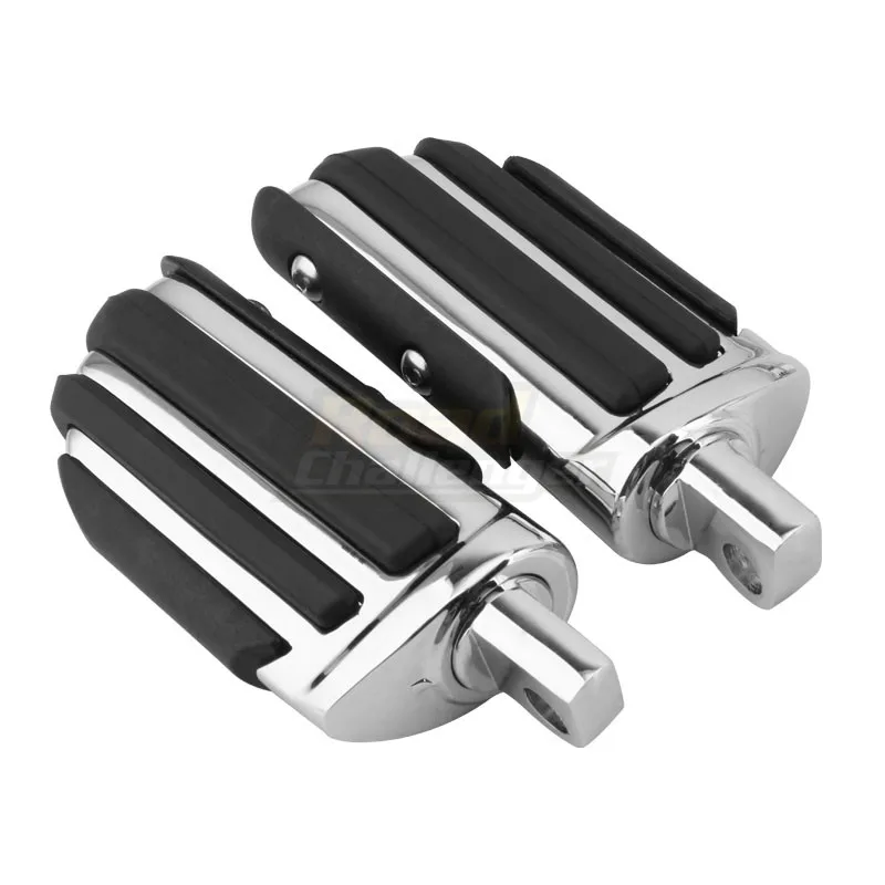 

Motorcycle Universal Pedal Aluminum Chrome Footpegs Footrests For Harley Iron XL 883 1200 Touring Custom Dyna Softail