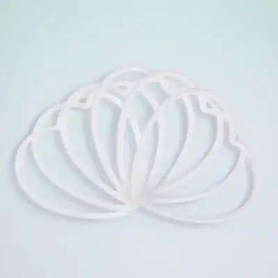 

20 Pcs Dream Catcher Material Heart Shape Hoops White Mini Rings Craft Supplies DIY Decor Home Wind Chimes Hanging