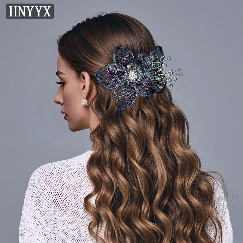 

YouLaPan Elegant Bridal Flower Hair Clip Paired With Rhinestones Suitable Banquets Dances Parties Hair Accessories YXA335