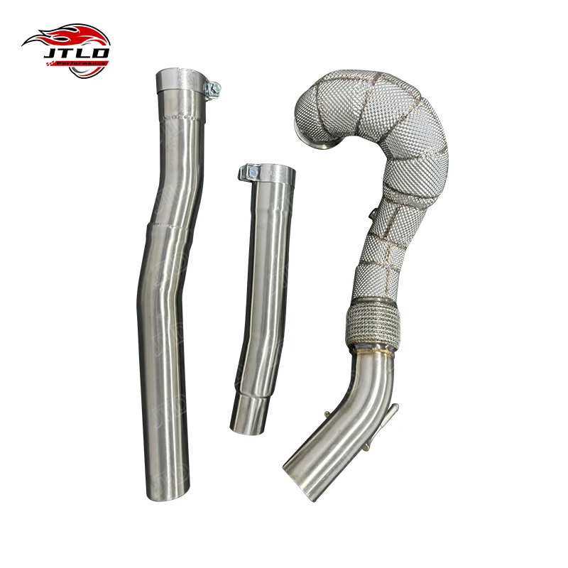 Professional Performance Exhaust System For 2015 Golf 7R Stainless Steel Downpipe & Muffler With 89mm/101mm Pipe Diameter