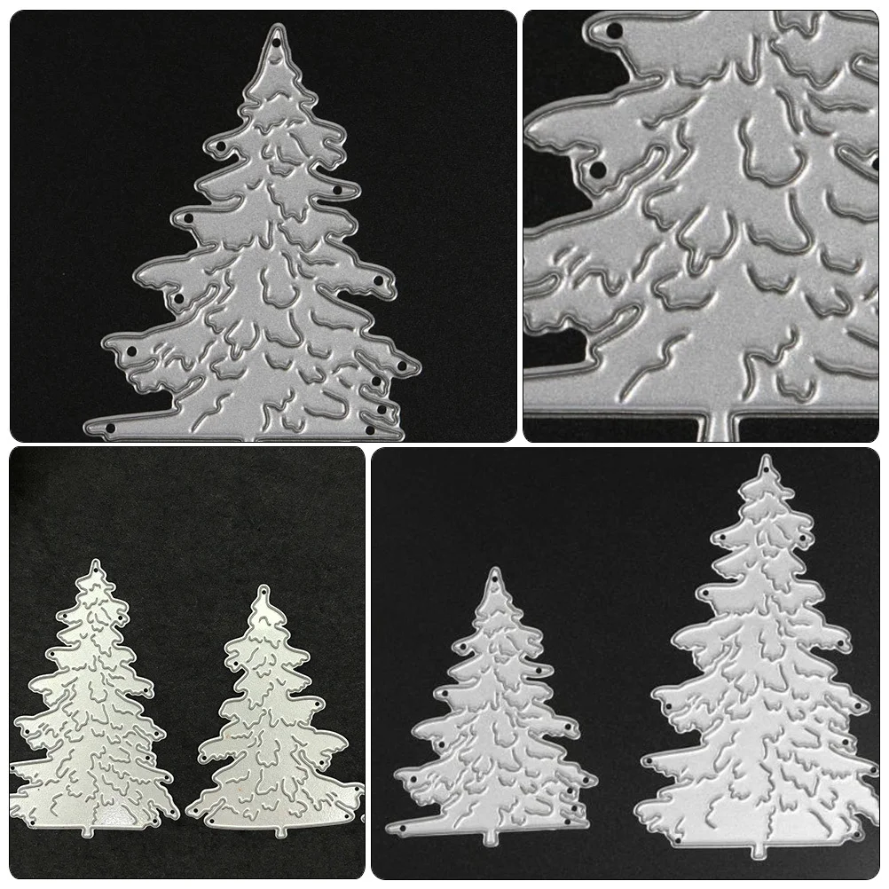 

3Pcs Christmas Tree Craft Cutting Dies Metal Stencils Embossing Template for Scrapbooking Cards DIY Cutting Dies Stencils