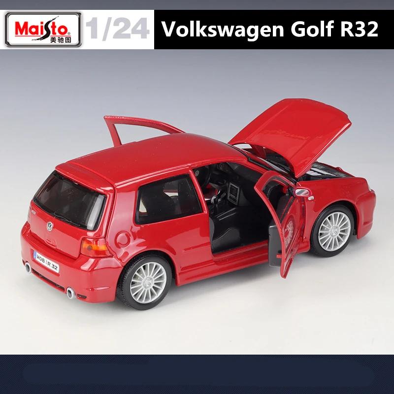 Maisto 1:24 Volkswagen Golf R32 Alloy Sports Car Model Diecast Metal Toy Vehicles Car Model Simulation Collection Childrens Gift