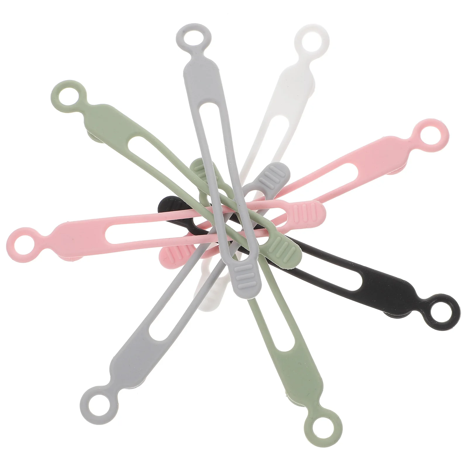 

20pcs Winder Reusable Silicone Wire Organizer Adjustable Cord Holder Data Line Ties Compact Pocket Carry Headphone Power Cable