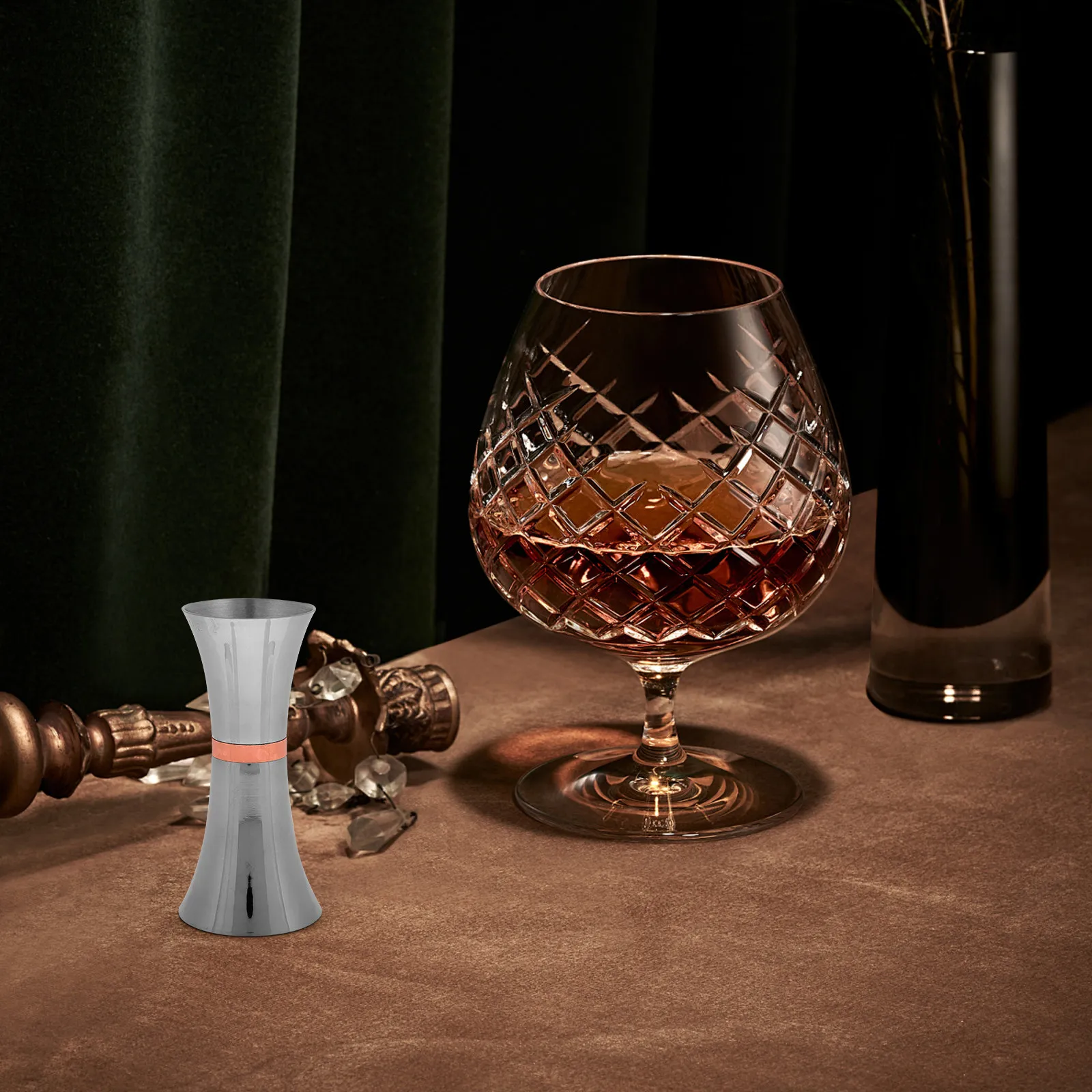 Double Headed Stainless Steel Jigger 30Ml 45Ml for Home Bar Cocktail Shaker Liquid Measuring Cup Accurate Wine Measuring Device
