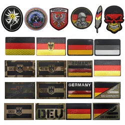 Niemcy IR Odblaskowa haftowana naszywka na podczerwień Eagle Flag Patches Deutschland Niemiecka naszywka z aplikacjami na odzież