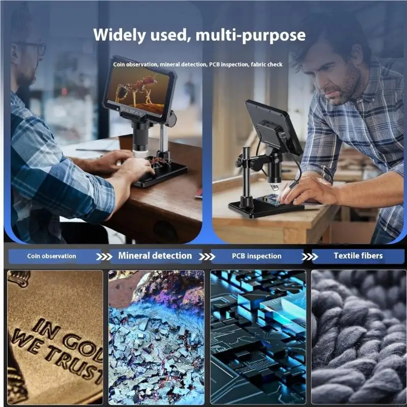 Professional Metal Body Digital Microscope 10X 1000X Magnification For Research Y4QC