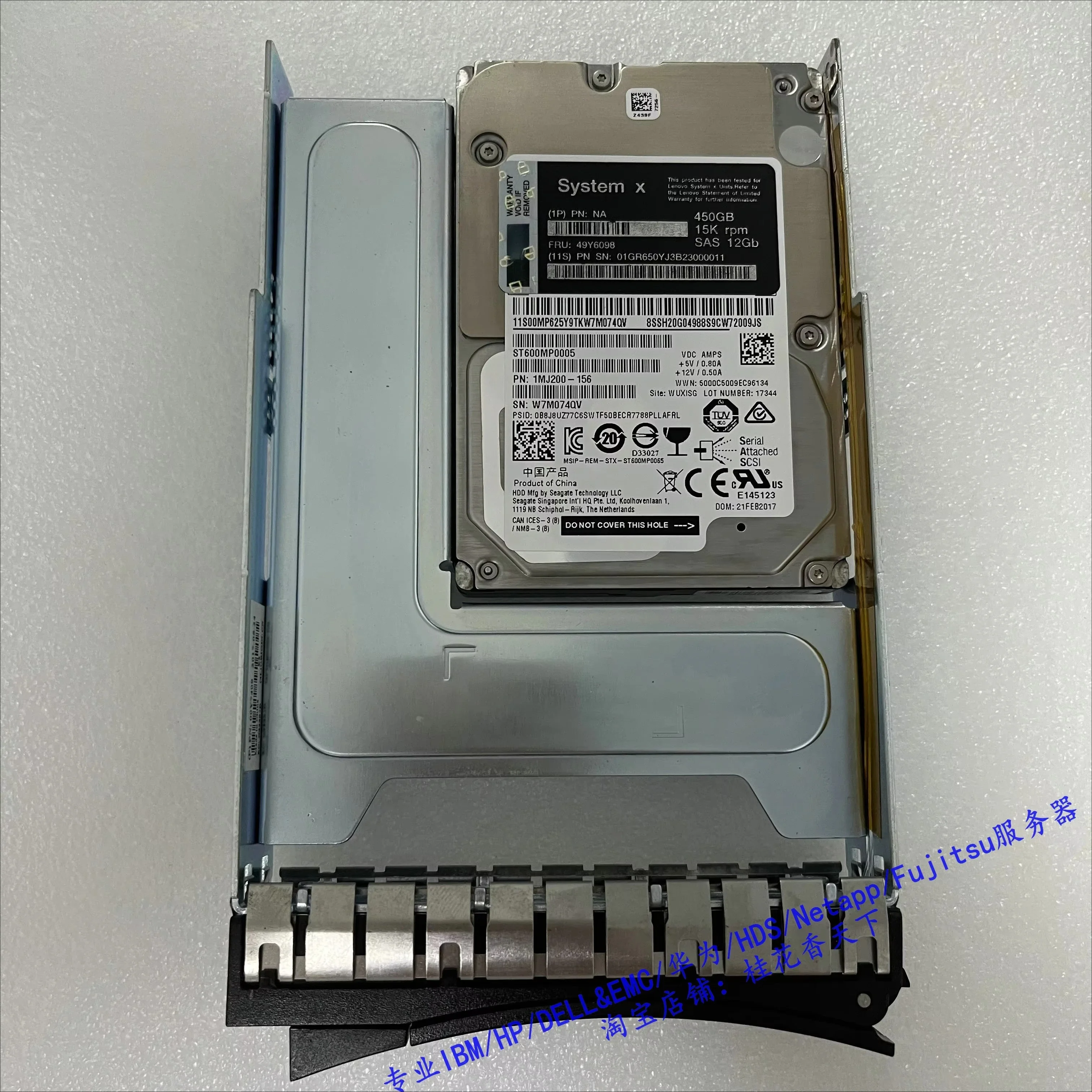 

Используется для серверного жесткого диска IBM M4 M5 450G 15K SAS 6G 3,5 49Y6098 49Y6101