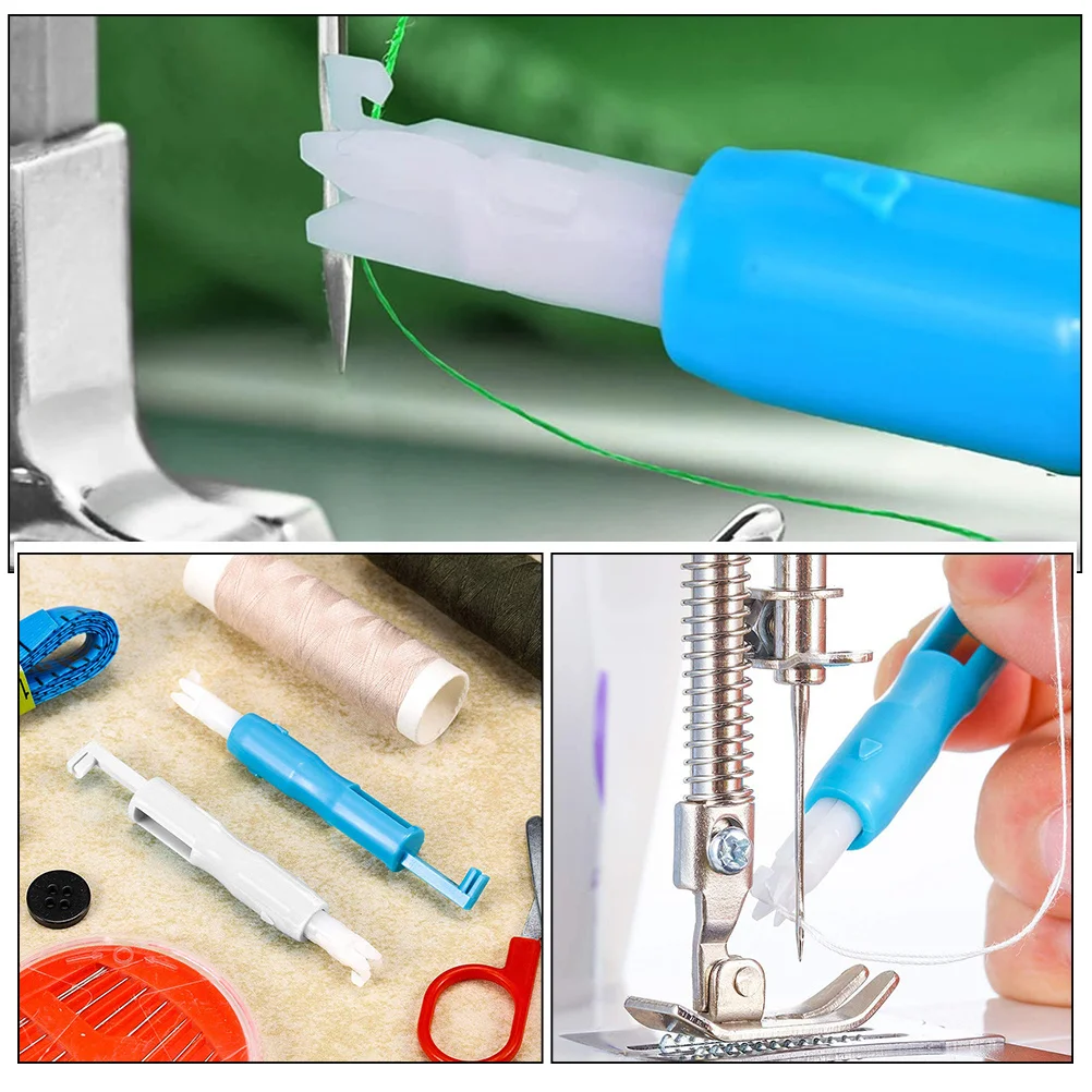 

6Pcs Portable Threader Tool for Sewing Machine Needles Easy-to-Use Needle Threading Device for Embroidery Daily Sewing Tasks