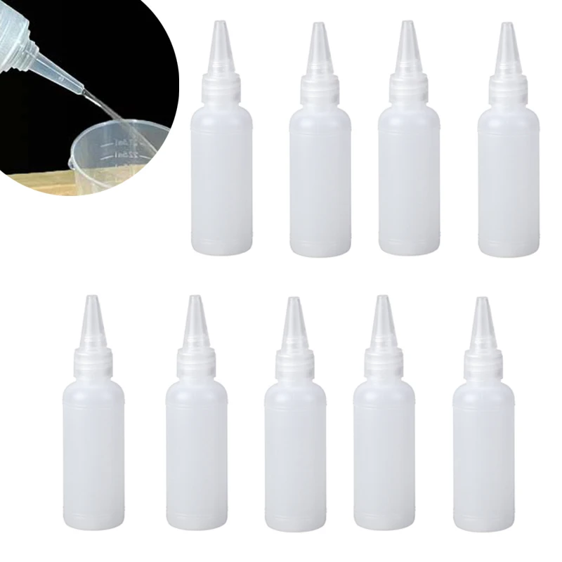 100pcs Needle Tip Squeeze Bottle, Precision Tip Applicator Bottle for Small Gluing Projects, Acrylic Painting