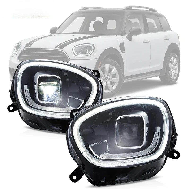 

Полностью светодиодные фары для передней лампы Mini Cooper Countryman F60 2017 2018 2019 2020 2021 2022 2023 Официальная галогенная модель 2-го поколения