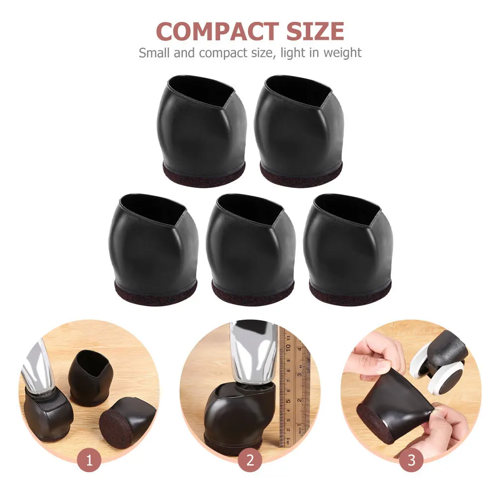 5 قطعة أغطية أرجل الكرسي سميكة المضادة للخدش الأثاث منصات كرسي مكتب حماة عدم الانزلاق حافظات الأرضية لطاولة المنزل