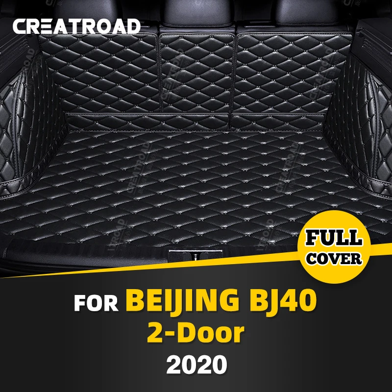 

Auto Full Coverage Trunk Mat For BJ40 2-Door 2020 Leather Car Boot Cover Pad Cargo Liner Interior Protector Accessories