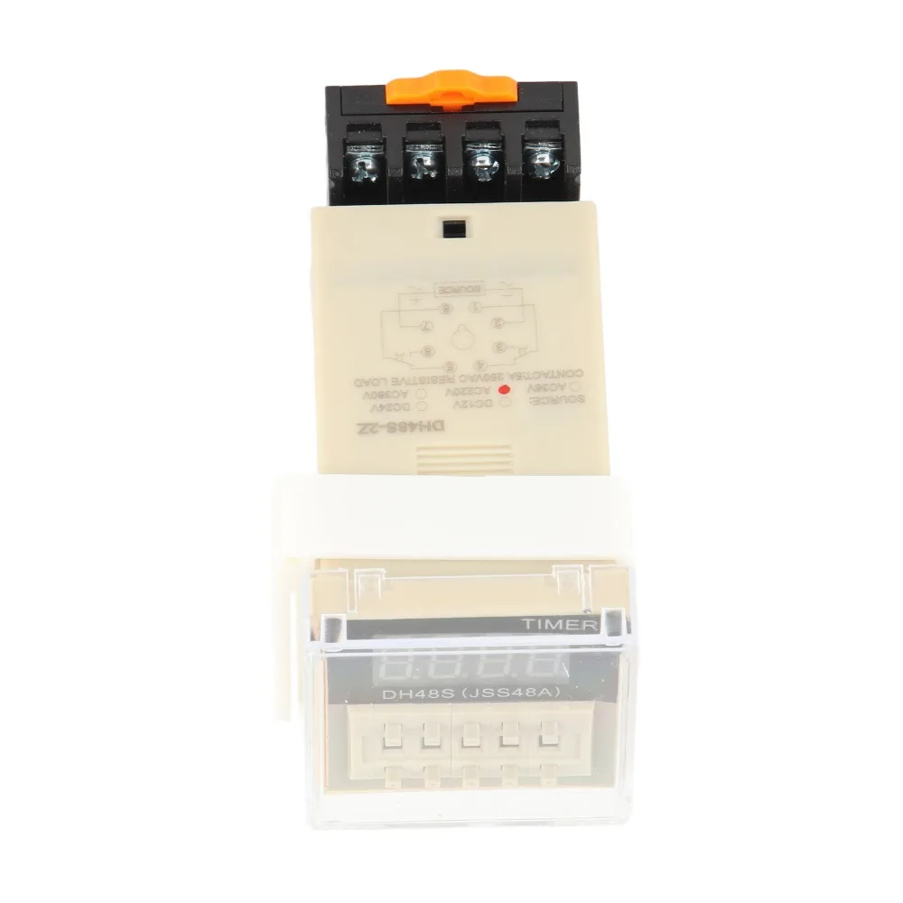 

Precision Timing DH48S‑2Z Time Relay with Socket Base 0.01S-99H99M Digital Time Relay 220V Time Delay Relay Automation Systems
