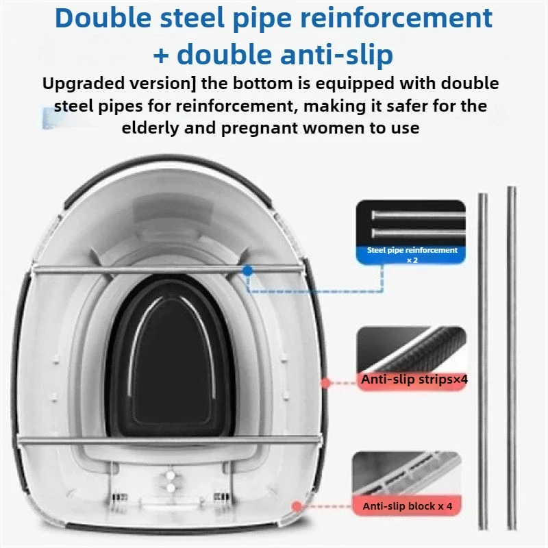 

2026 Mobile Toilet for The Elderly Pregnant Women Portable Adult Toilet Chair Plastic Toilet Indoor Spittoon Home Camping Equipm