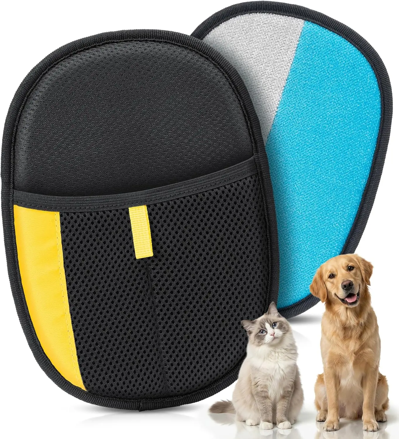 

Reusable Pet Hair Removal Glove for Dogs & Cats - Gentle Grooming Tool for Laundry, Couch, Carpet & Car