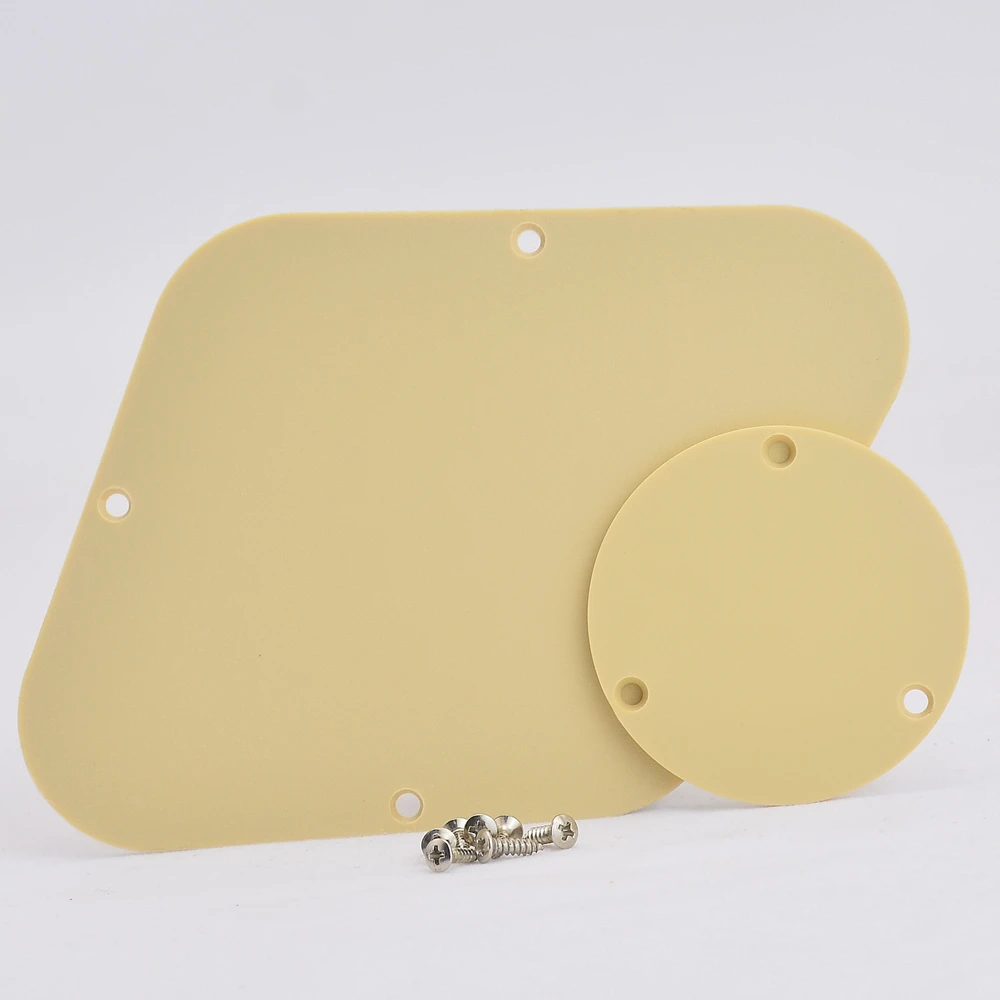 1 Piece Guitar Control Cavity Back Cover Plastic Plate and Toggle Switch Back Cover for LP Standard Custom