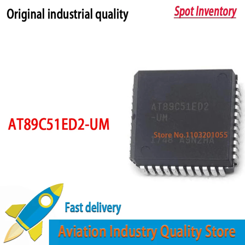 1~10PCS/lot  New Original AT89C51ED2-UM AT89C51ED2 89C51ED2 TQFP44 Microcontroller Chip  In Stock