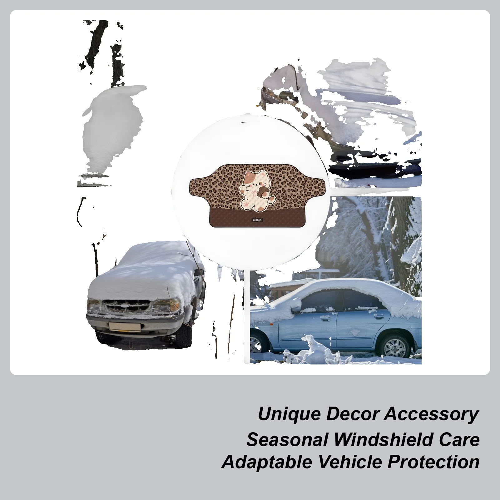 

Windshield Snow Cover 77x36inch All-Weather Heavy Duty Frost Protector Snow And Ice Windshield Cover For SUV Car Automotive