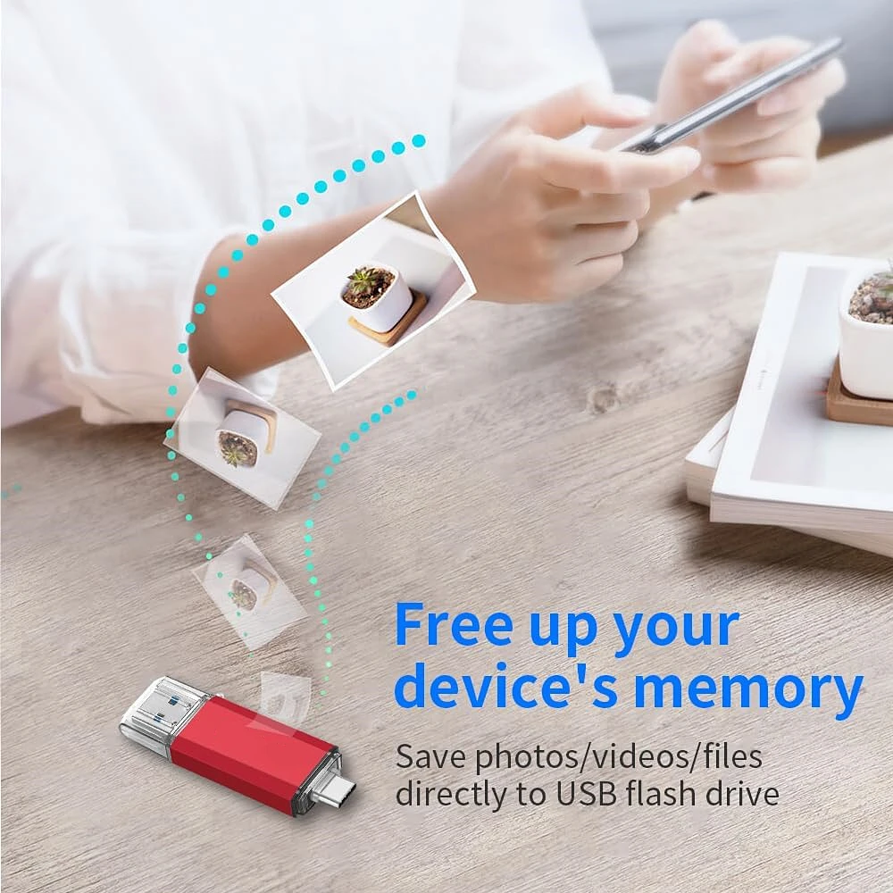2 ТБ OTG USB-накопитель USB 3.0 Type C для iPhone ipad 1 ТБ 512 ГБ 256 ГБ Pendrive Samsung Huawei Xiaomi Android Ноутбук Memory Stick