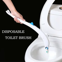Household Non-Dead-End Toilet Brush Dissolvable Disposable Self-Contained Cleaner Replacement Brush Head Bathroom Washing Tools
