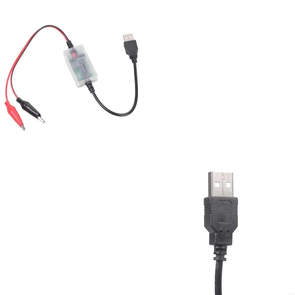 193A 5V to 13.8V Power Converter Cable with Clips Vehicle Charging Cable Suitable for Emergency Vehicle Charging