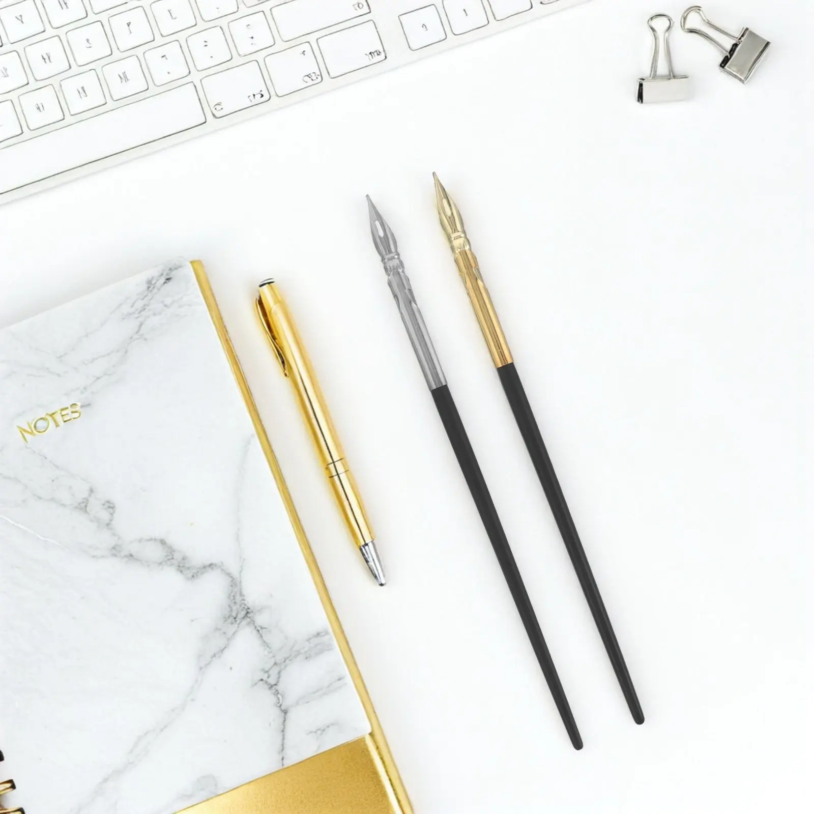 

2Pcs Artist Dip Pen Set Comic Calligraphy Nibs for Precise Sketching Inking Lettering Drawing Writing Creative Projects Toolkit