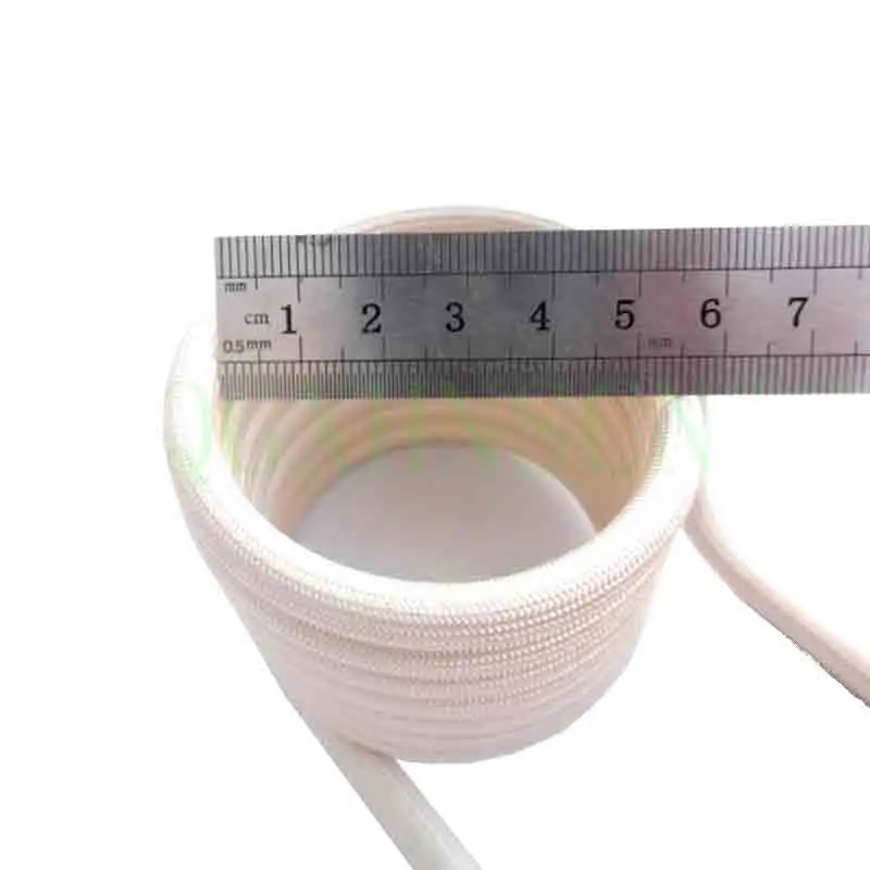 Induction Heating Coil ZVS Copper Tube Water-cooled High-frequency Furnace Intermediate Frequency 6mm Without Tap DIY