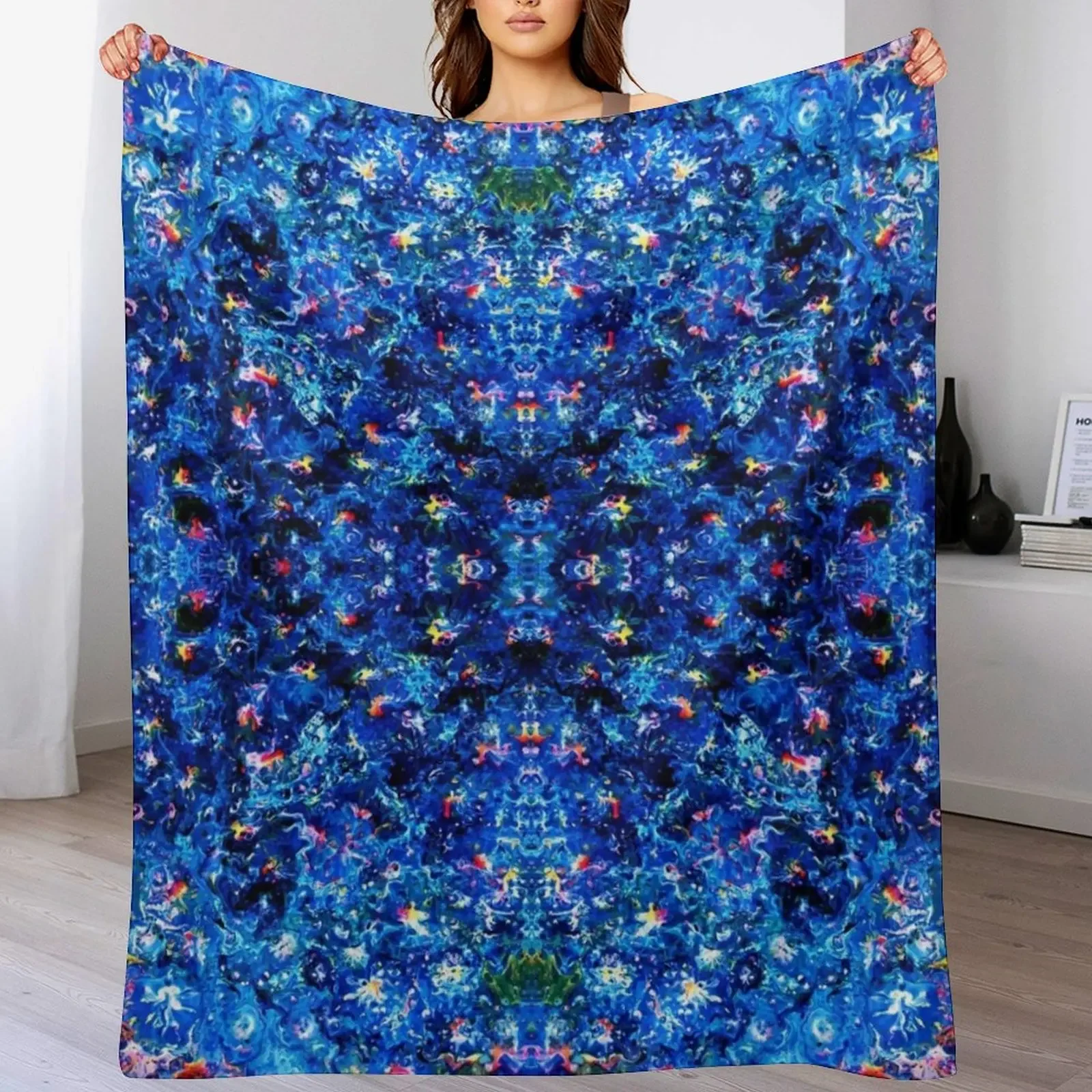 

aquatic galaxy Throw Blanket Ultra Plush Cozy Blanket for Napping Sleeping