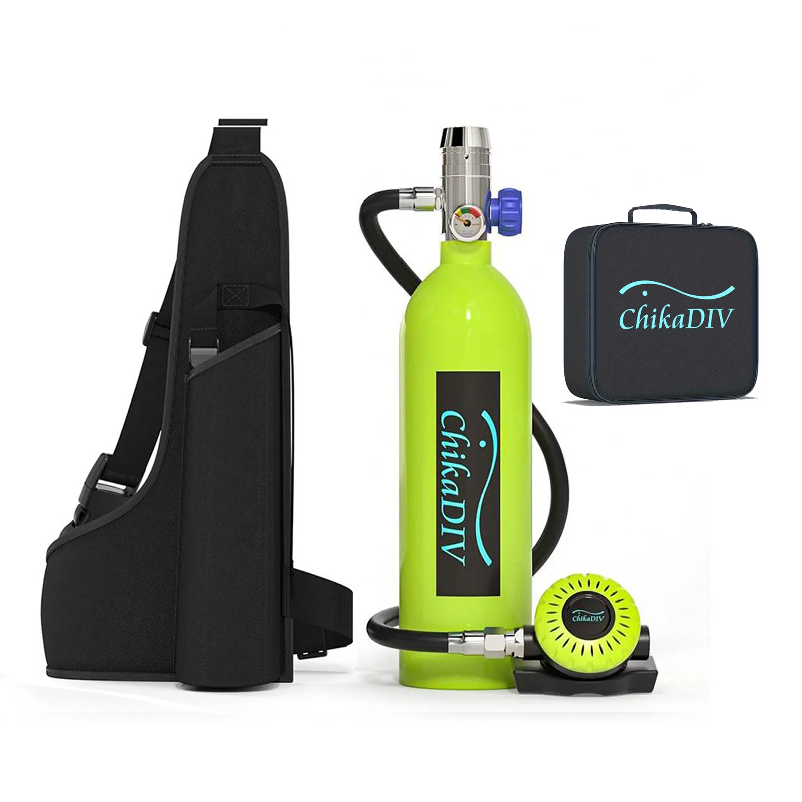 

CHIKADIV C400 Мини-бак для подводного плавания, мини-цилиндр для подводного плавания на 15-20 минут, профессиональное оборудование для дайвинга, путешествия на открытом воздухе