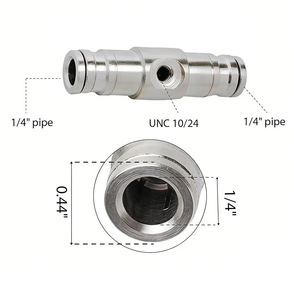10pcs 1/4″ Slip Connectors & 10pcs Misting Nozzle Fogging Sprayer for Landscaping Cooling Watering Humidification