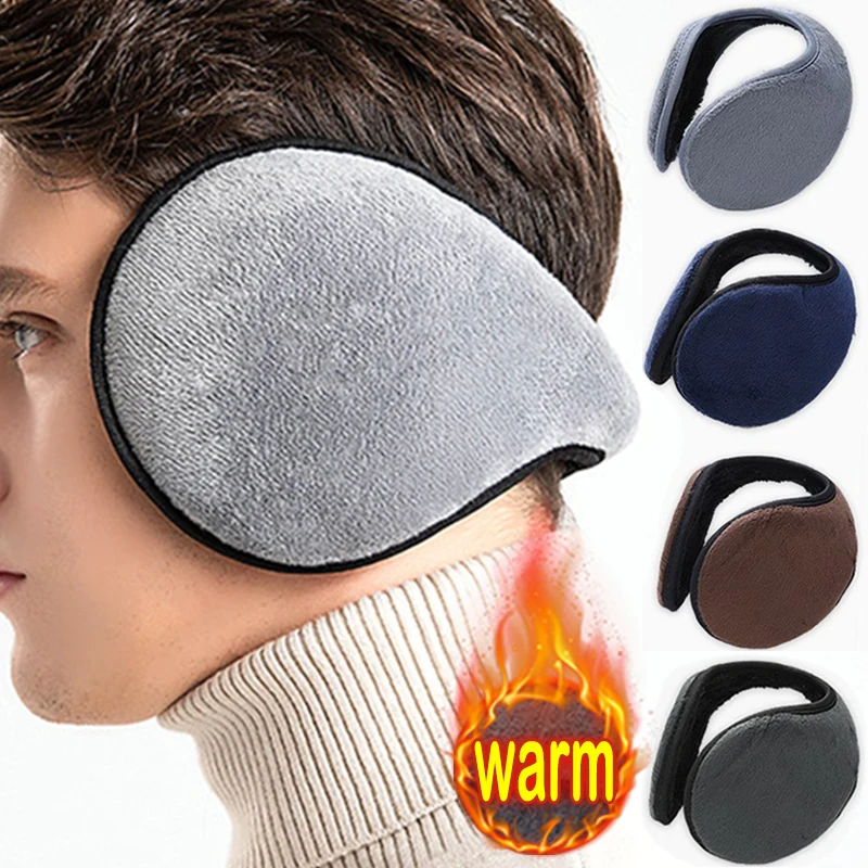 

Windproof Earmuffs Men Women's Ear Warm Protector Thicken Plush Winter Warm Fleece Earmuff Outdoor Cycling Warmer Soft Ear Muffs