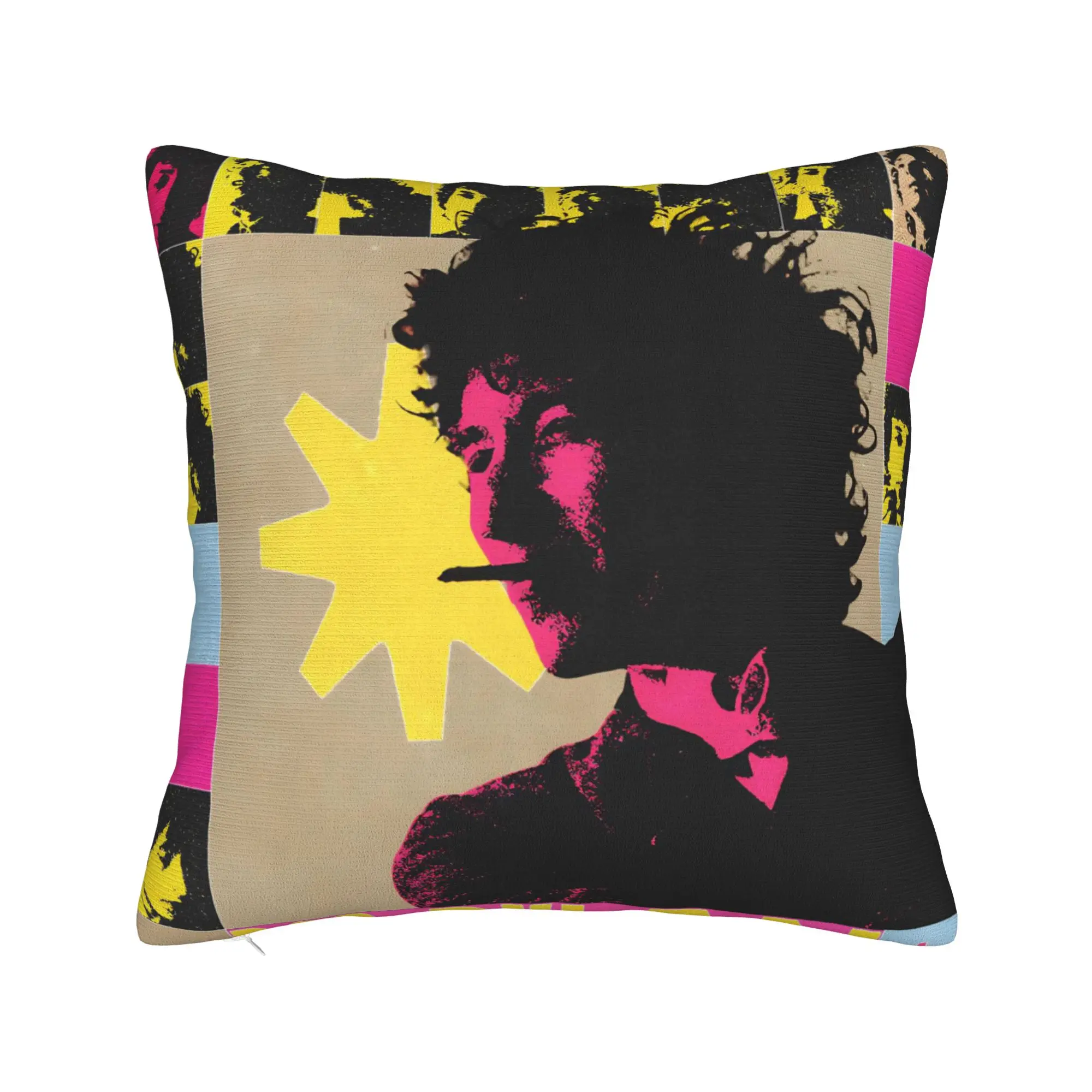 Decorative Pillowcases Bob Dylan Singer Stuff Home  Throw Pillow Case Cover Square Style Multi Size