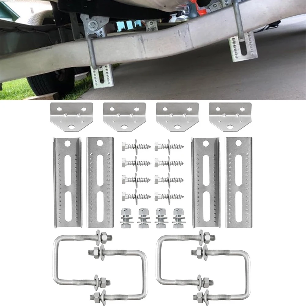 4 Pack 8 Inches Boat Trailer Bunk Brackets For Various Boats For 1.5