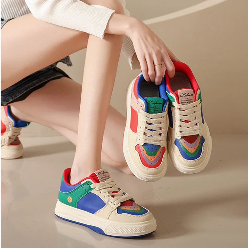 Fashion Design Mandarin Duck Ladies Platform Running Sneakers Women Tennis Woman Walking Sneakers Casual Shoes