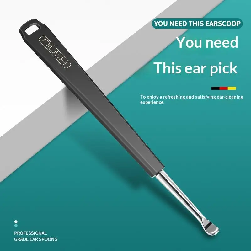 Stainless Steel Ear Pick With Polished Smooth Tip Non Slip Handle For Daily Ear Care Home Travel