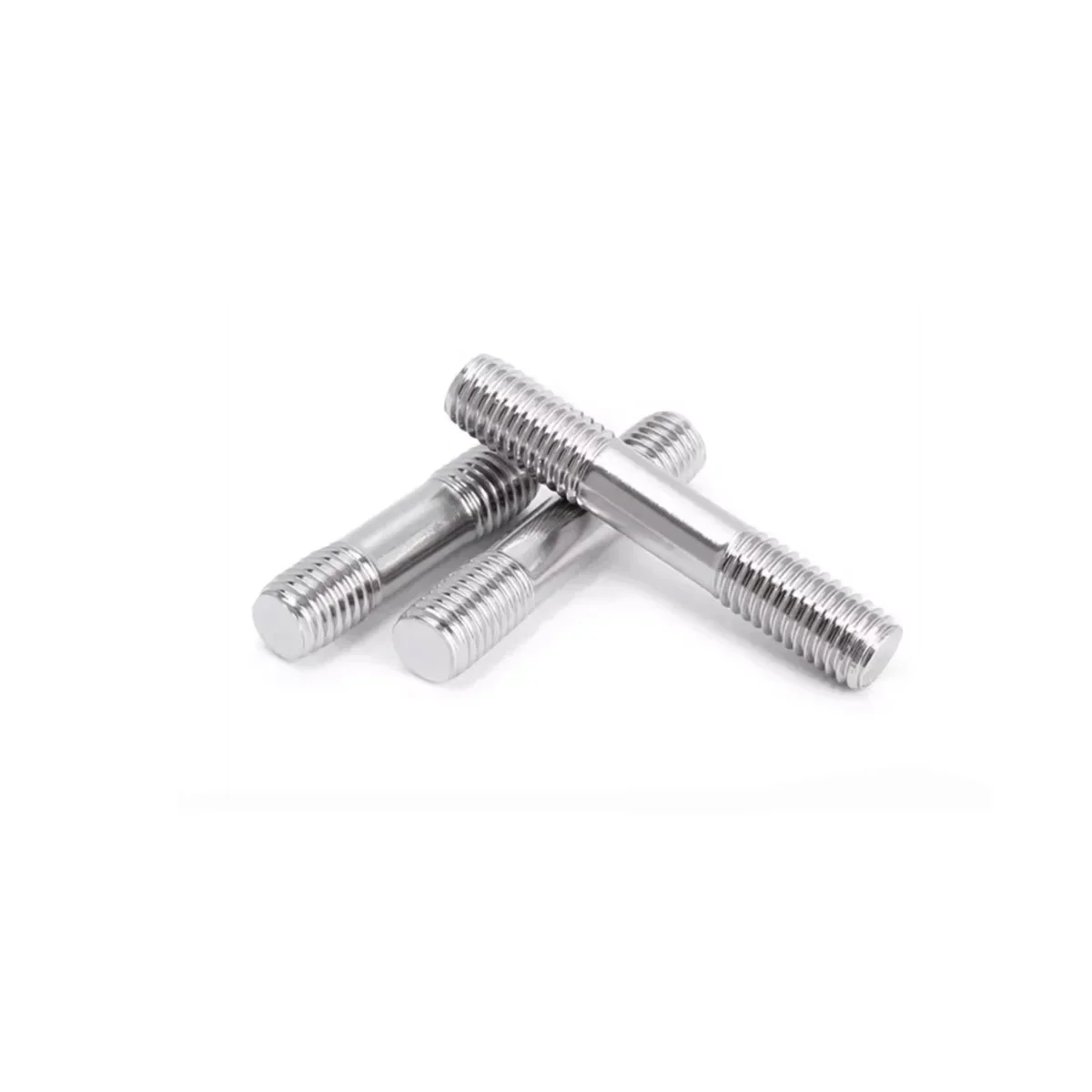 304 Stainless Steel Double Head Bolt / Double Head  Extended Screw Stud M10M12