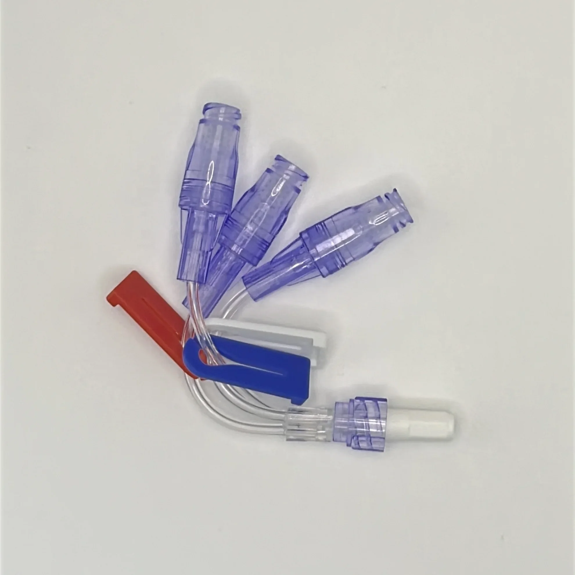 （20pieces）Medical Needle Free Connector  Transfusion Connector three-way Extension Medical Tube Connector