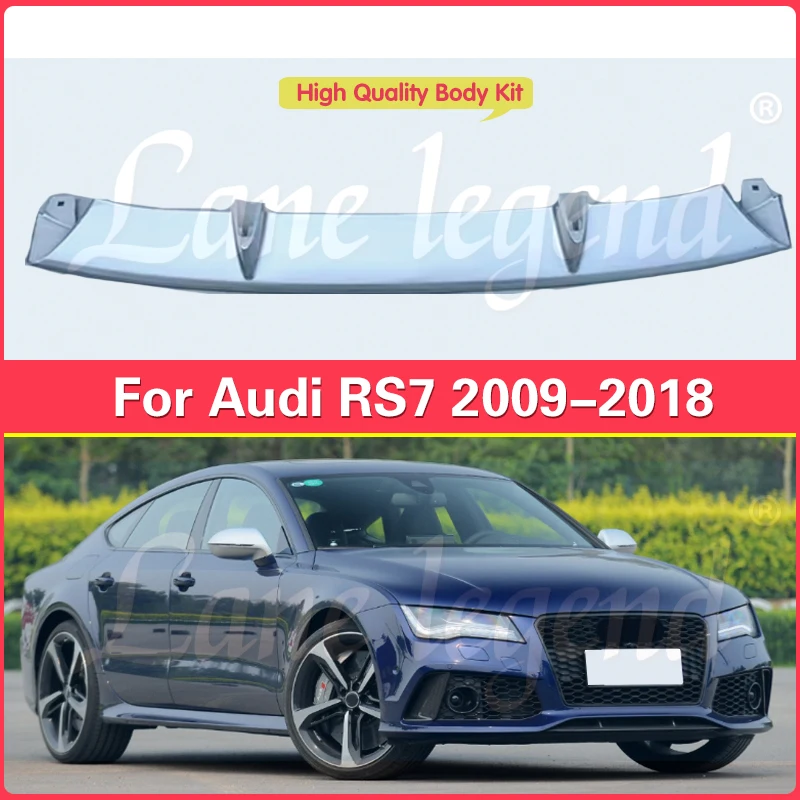 

Car Front Bumper Lip Lower Spoiler Air Deflector Valance Trim For Audi RS7 2009-2018 Bumper Lip Diffuser