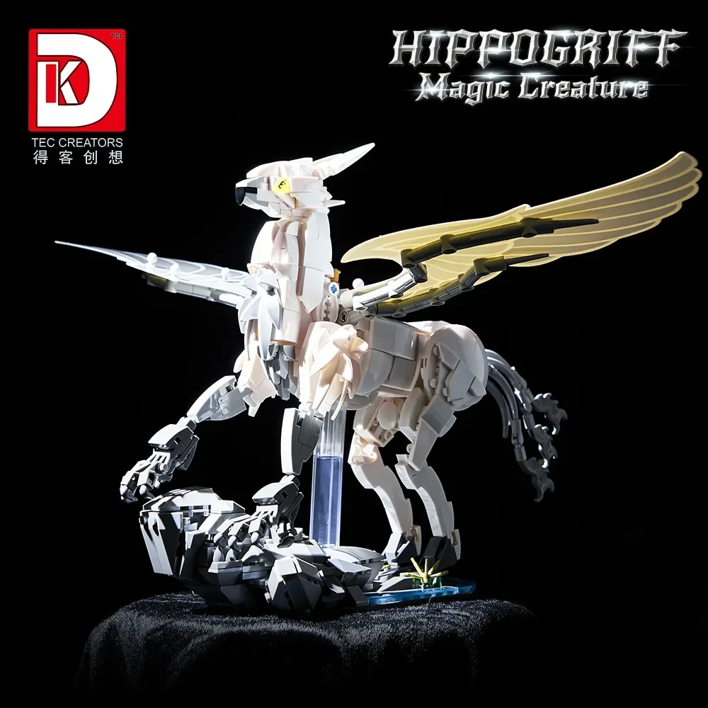 Décennie s de construction Harry Potter Hippogriff, MOC Magic World, modèle CreMobAssembly, mini briques, figurine jouet pour enfant, cadeau