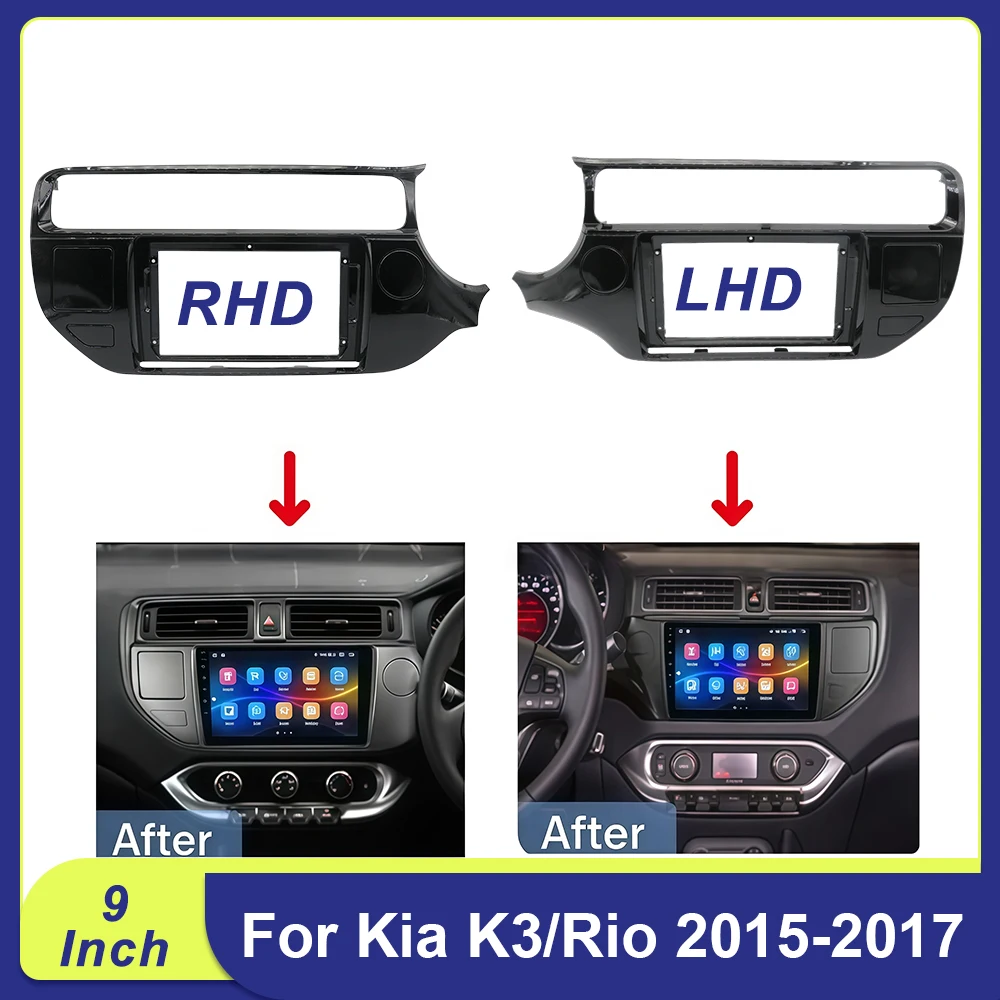 

9" Android Dash Kit for Kia K3/Rio 2015-2017 | CANBUS Decoder & Facia Panel