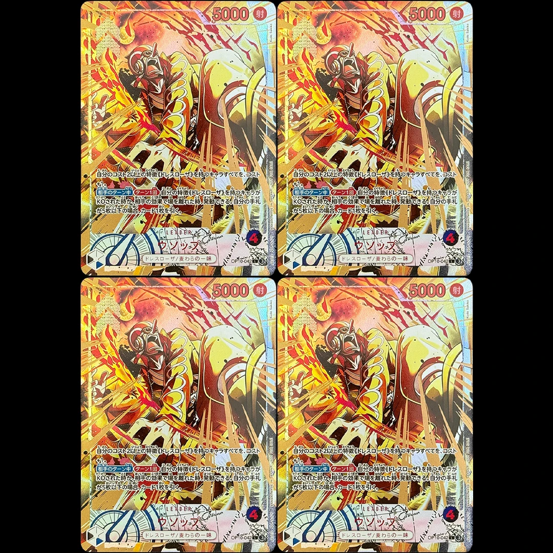 One Piece TCG Japanese OP10-042 Usopp L Collection Cards Flame Flame Fruit Coliseum Best 256 Prize Foil Cards