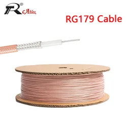 RG179 Coaxial Cable Connector Wires 75 Ohm SDI Cable RG-179 Cable Wire Antenna Pigtail Cable Low Loss High Quality 20CM~30M