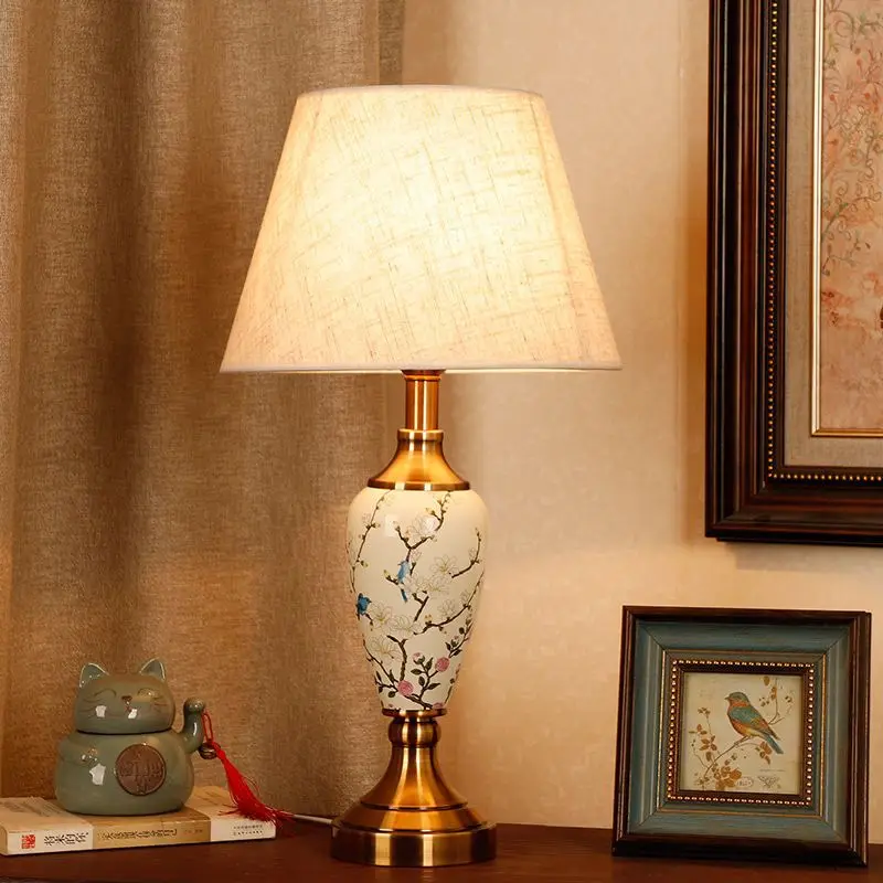 

European Retro Flower and Bird Lighting Sofas Living Rooms Home Decor Floor Decorations Room Decoration Light Floor Lamp LED