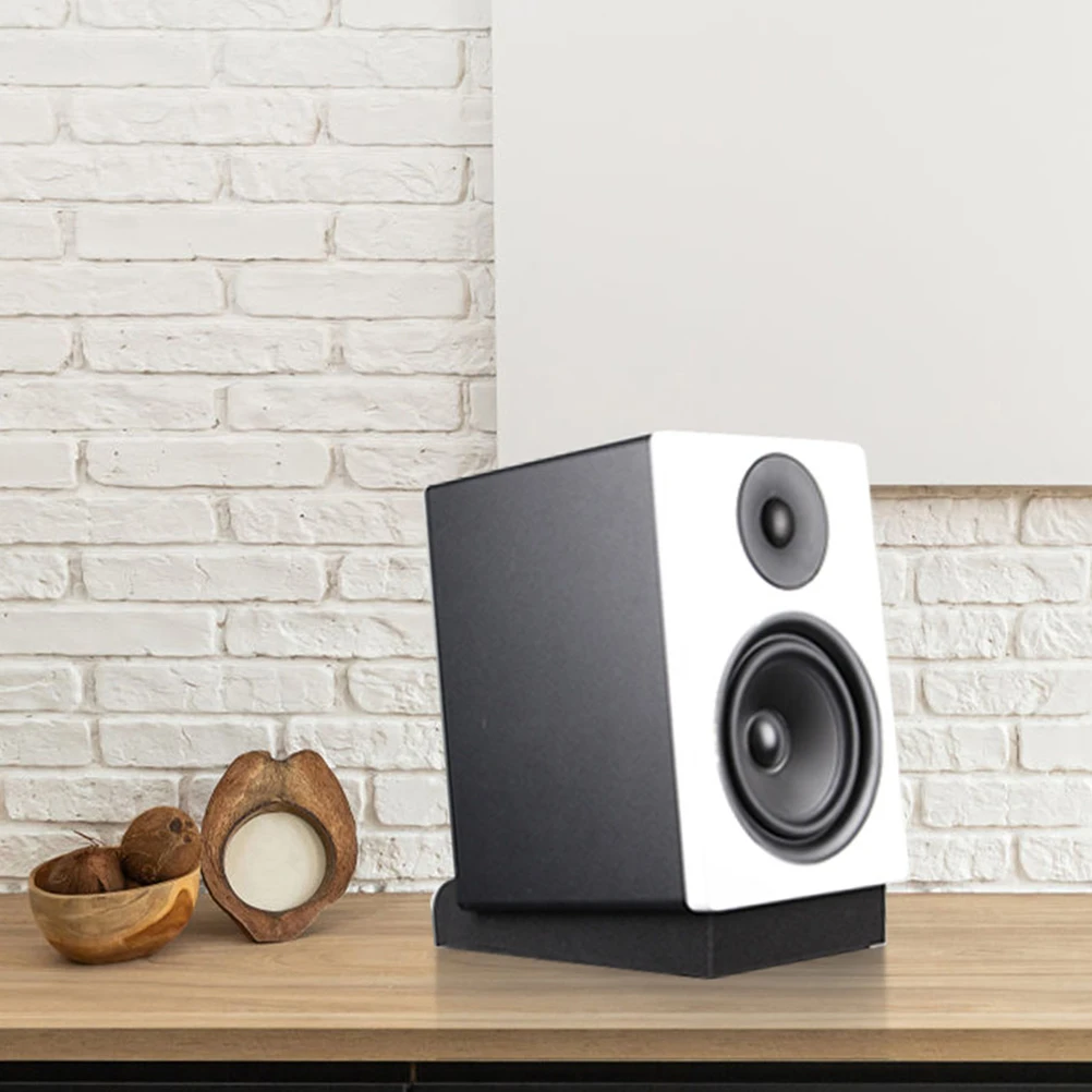 

2 Pcs Speaker Isolation Pad 28x9 5x4CM Black Sound Diffuser Studio Monitor Foams Vibration Reduction Acoustic