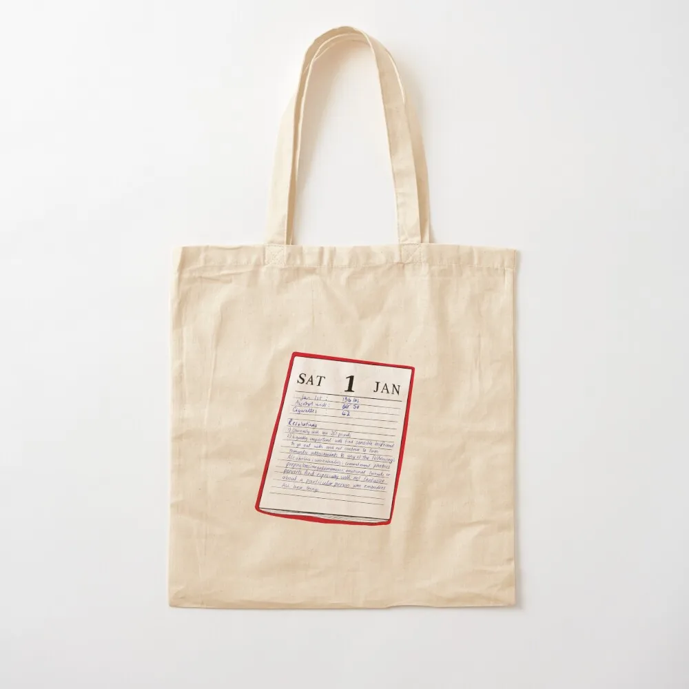 Bridget Jones' New Year Resolutions Tote Bag tote bag university shopper bag women canvas Canvas Tote