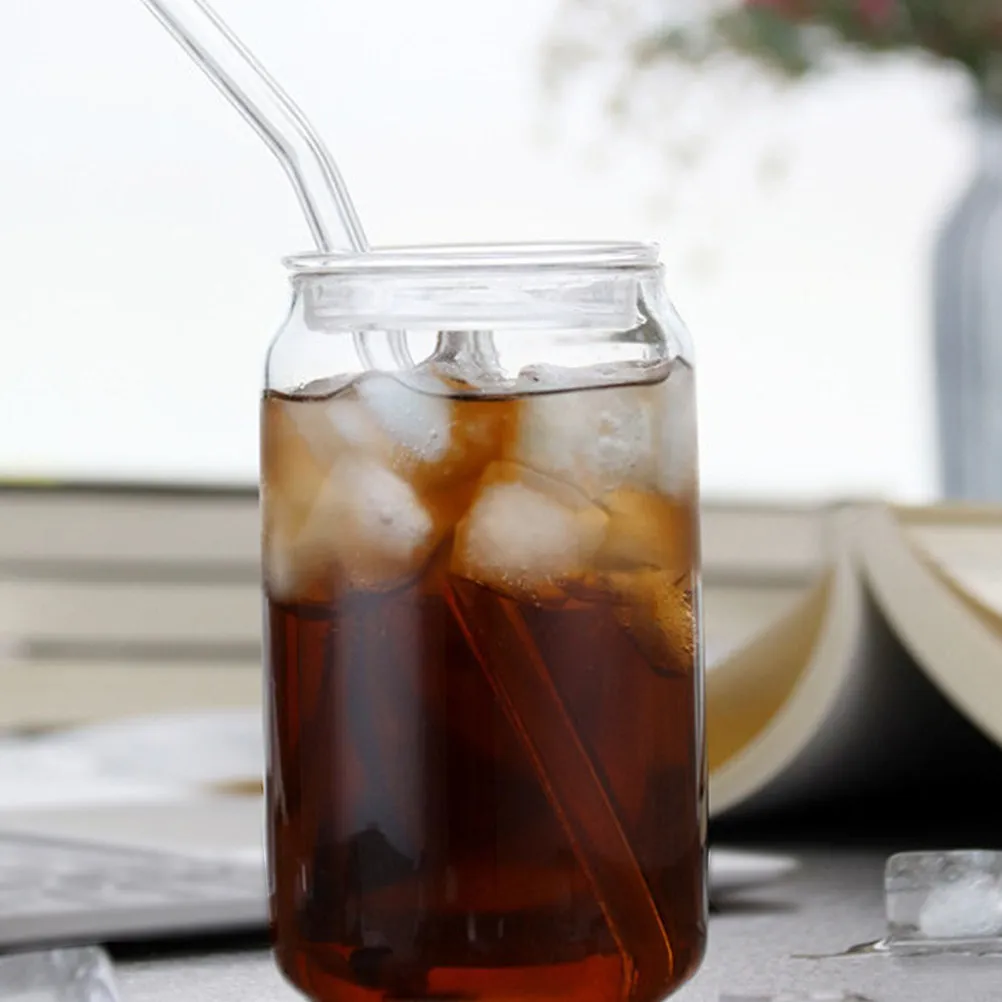 

Can Shaped Cups Clear Glass Beer Can Glass Milk Drinking Tumbler Glasses Cold Drinks for Bar Nightclub Wedding Party