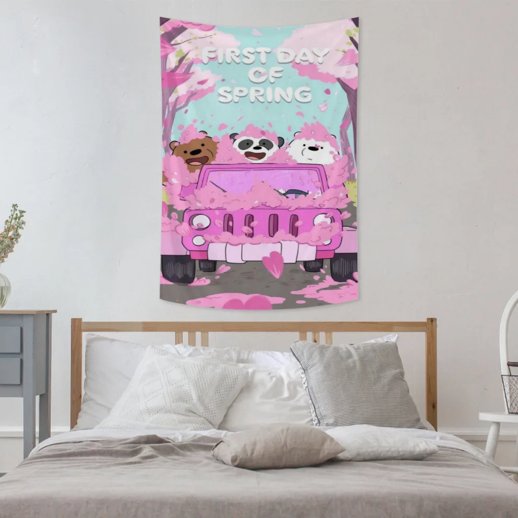 

We Bare Bears Tapestries Room Decoration Items Home Décor Bedroom Wall Decorating Cloth