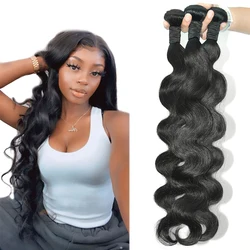 Fasci di onde del corpo FDX 30 32 34 36 38 40 pollici fasci di capelli umani al 100% fasci di tessuto brasiliano dei capelli di alta qualità capelli Remy